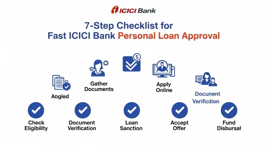 7-step checklist for fast ICICI Bank personal loan approval